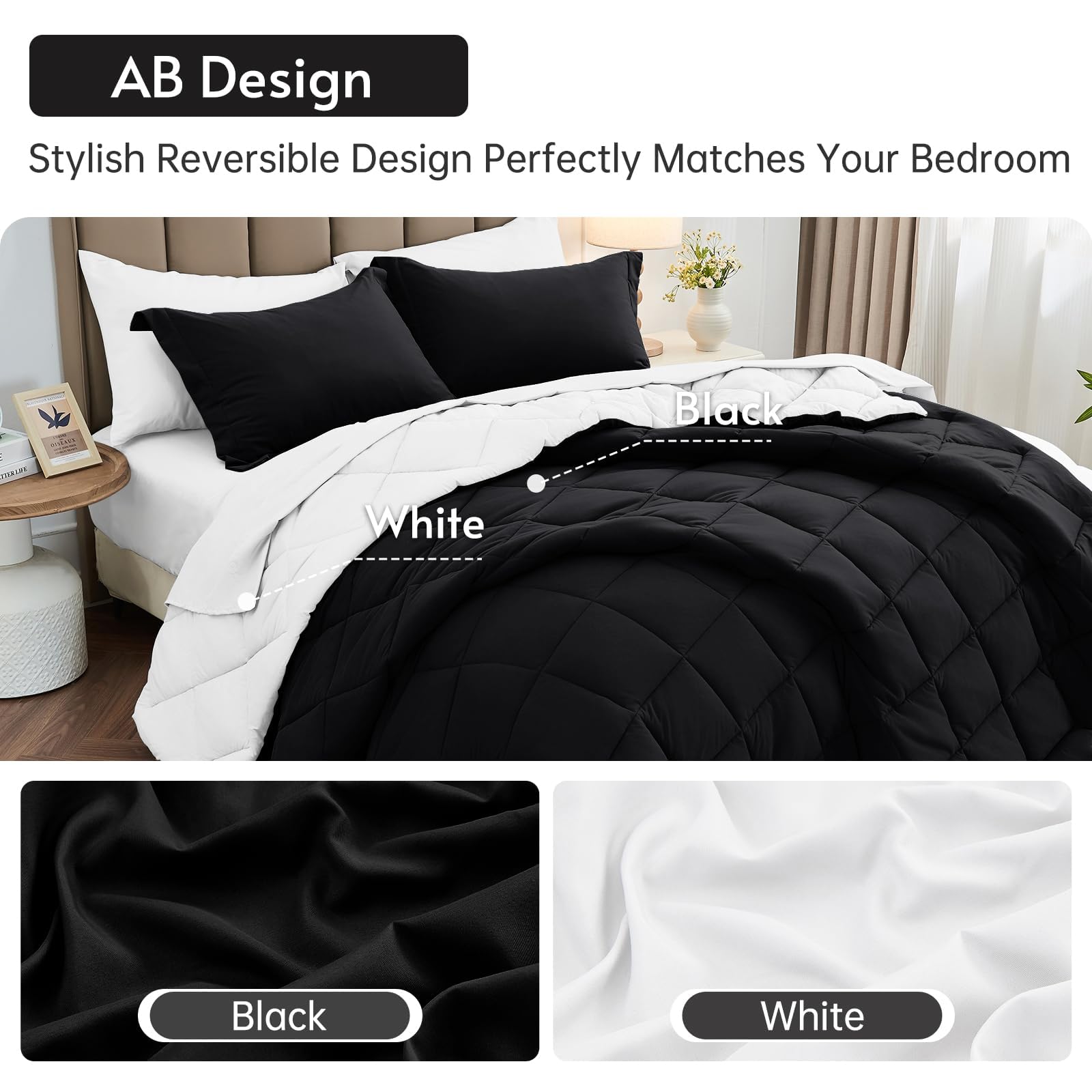 MUXHOMO fitted sheet with 14-inch deep pocket stays secure on most mattresses.