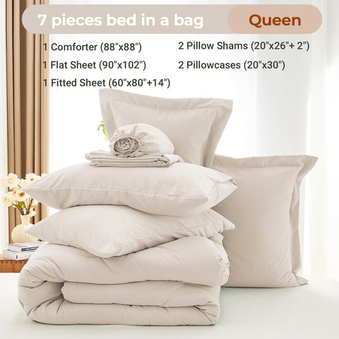 MUXHOMO flat-sheet-queen-size close-up shows neat, durable stitching for lasting comfort