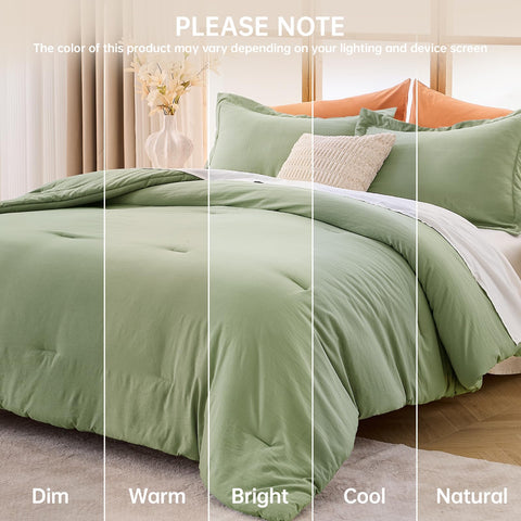 MUXHOMO Green Queen all-season use example, breathable warmth for varying nights