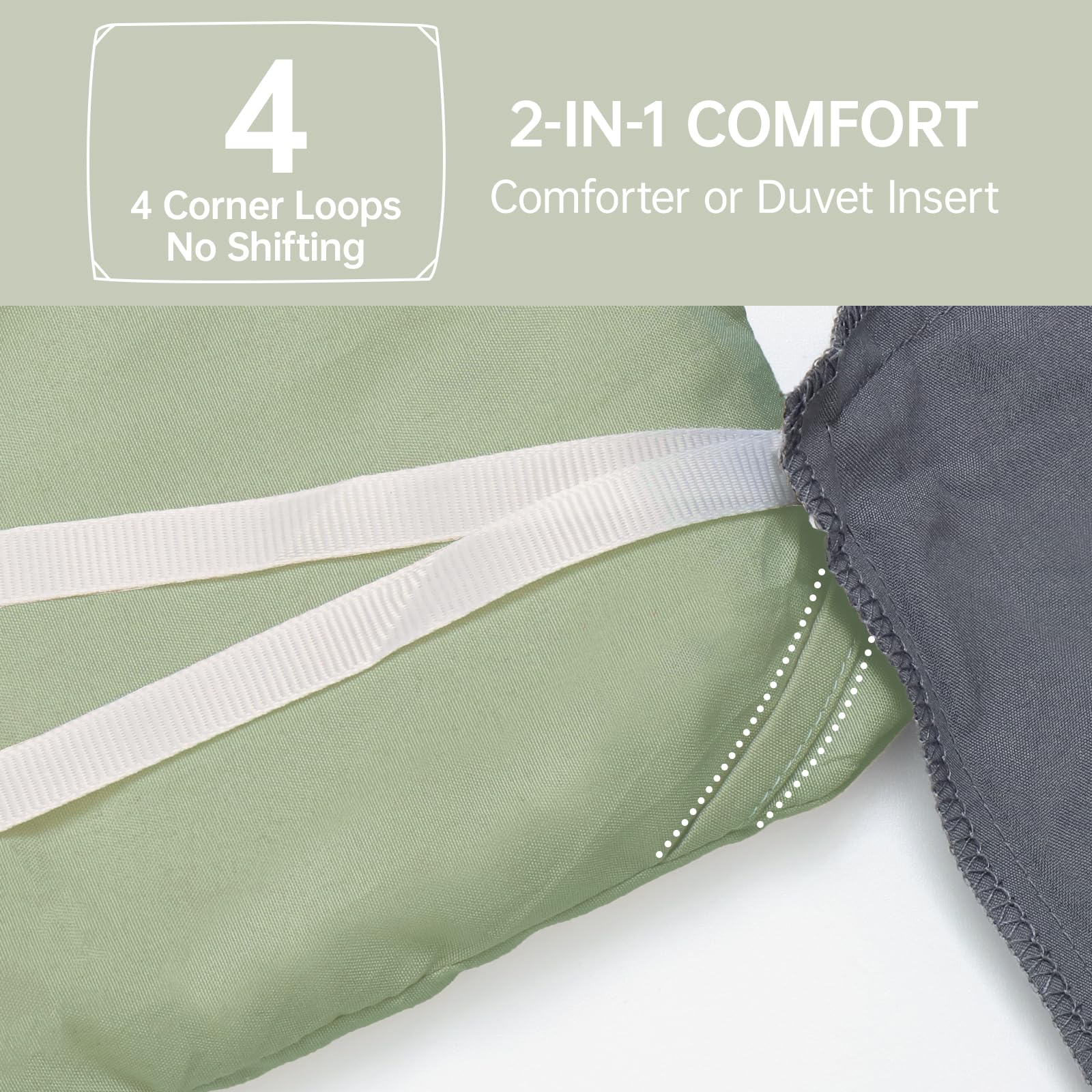 MUXHOMO Green Queen care label, machine washable and durable wash cycle
