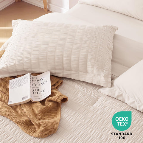 MUXHOMO machine washable bedding dries quickly for busy nights.