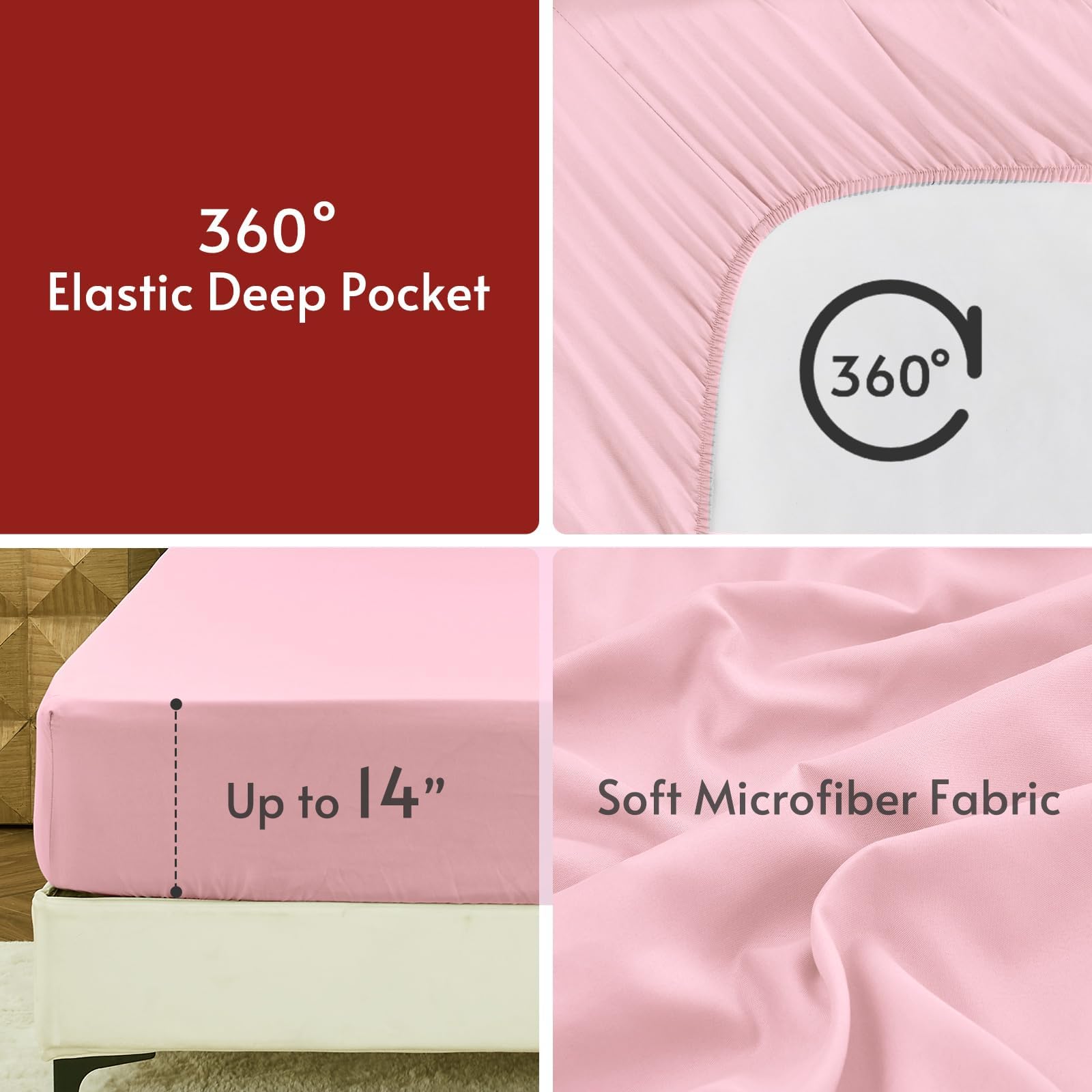 MUXHOMO pillow shams closeup highlight coordinated styling and easy accessorizing.