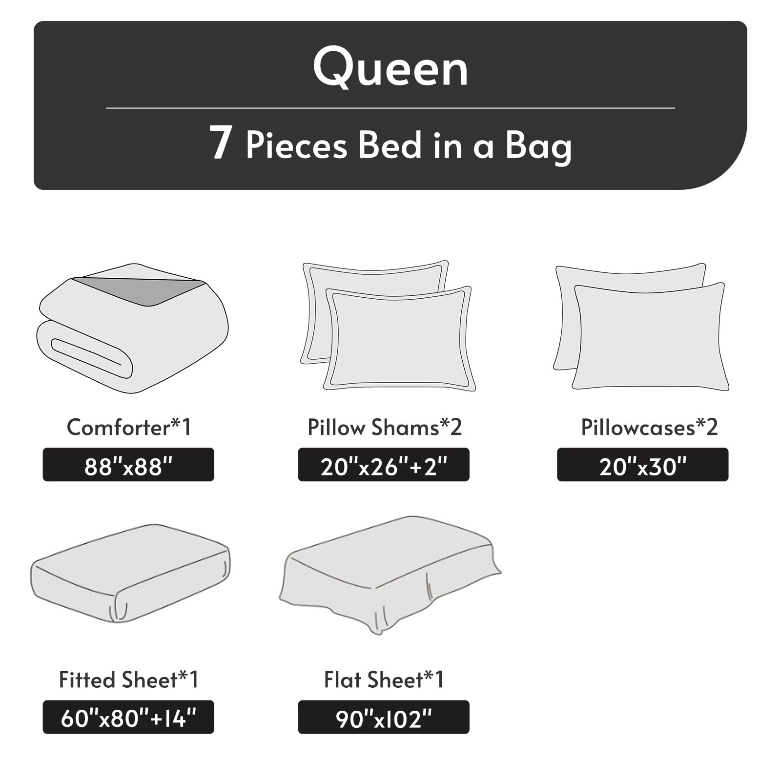 MUXHOMO pillowcases and shams with envelope closures for secure rest