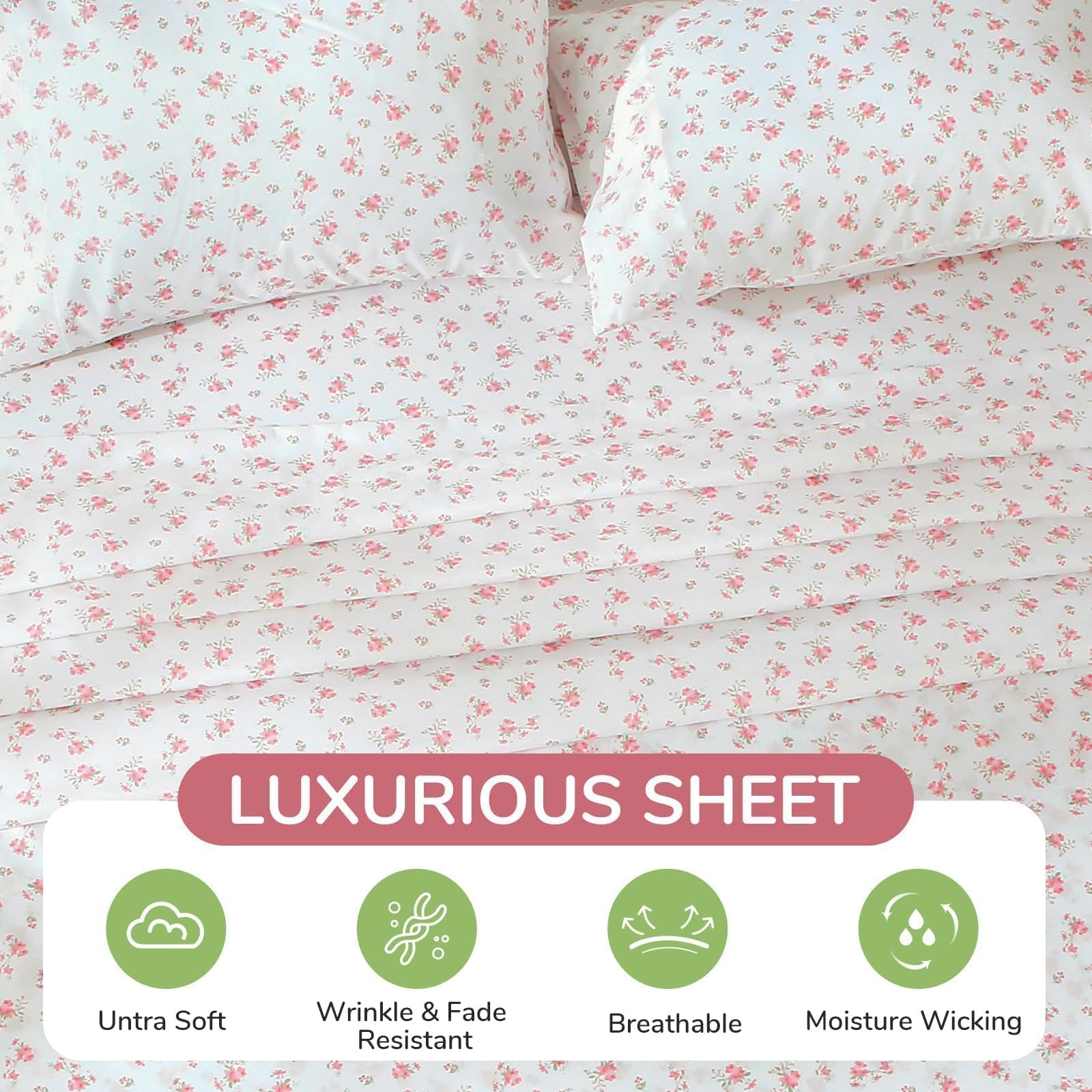 Top view of deep pocket fit for a 16-inch mattress with toppers.