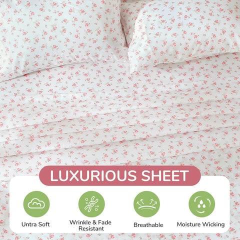 Top view of deep pocket fit for a 16-inch mattress with toppers.