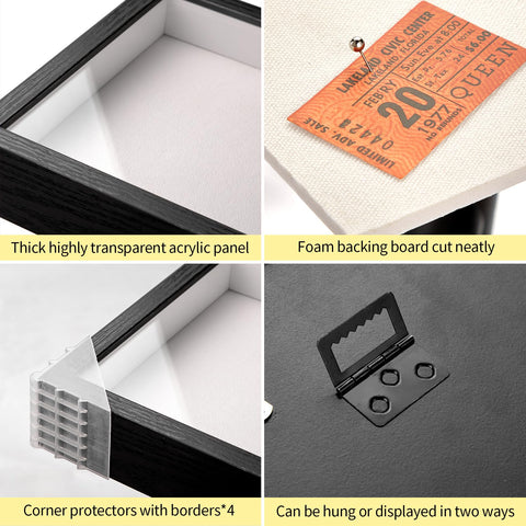 Rotating back panel enables easy access and hanging