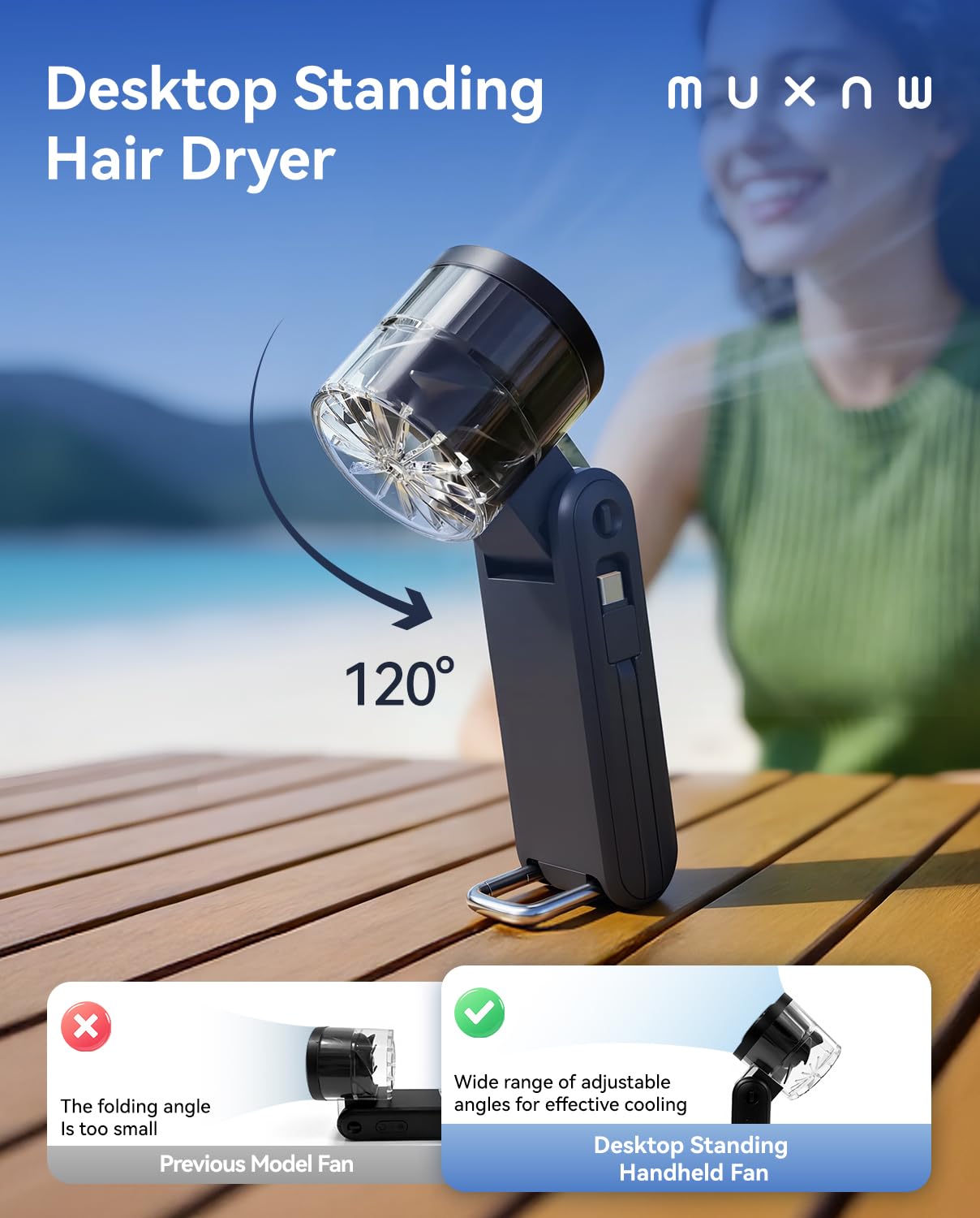 MUXNW 4000mAh power bank doubles as a charger during outdoor trips