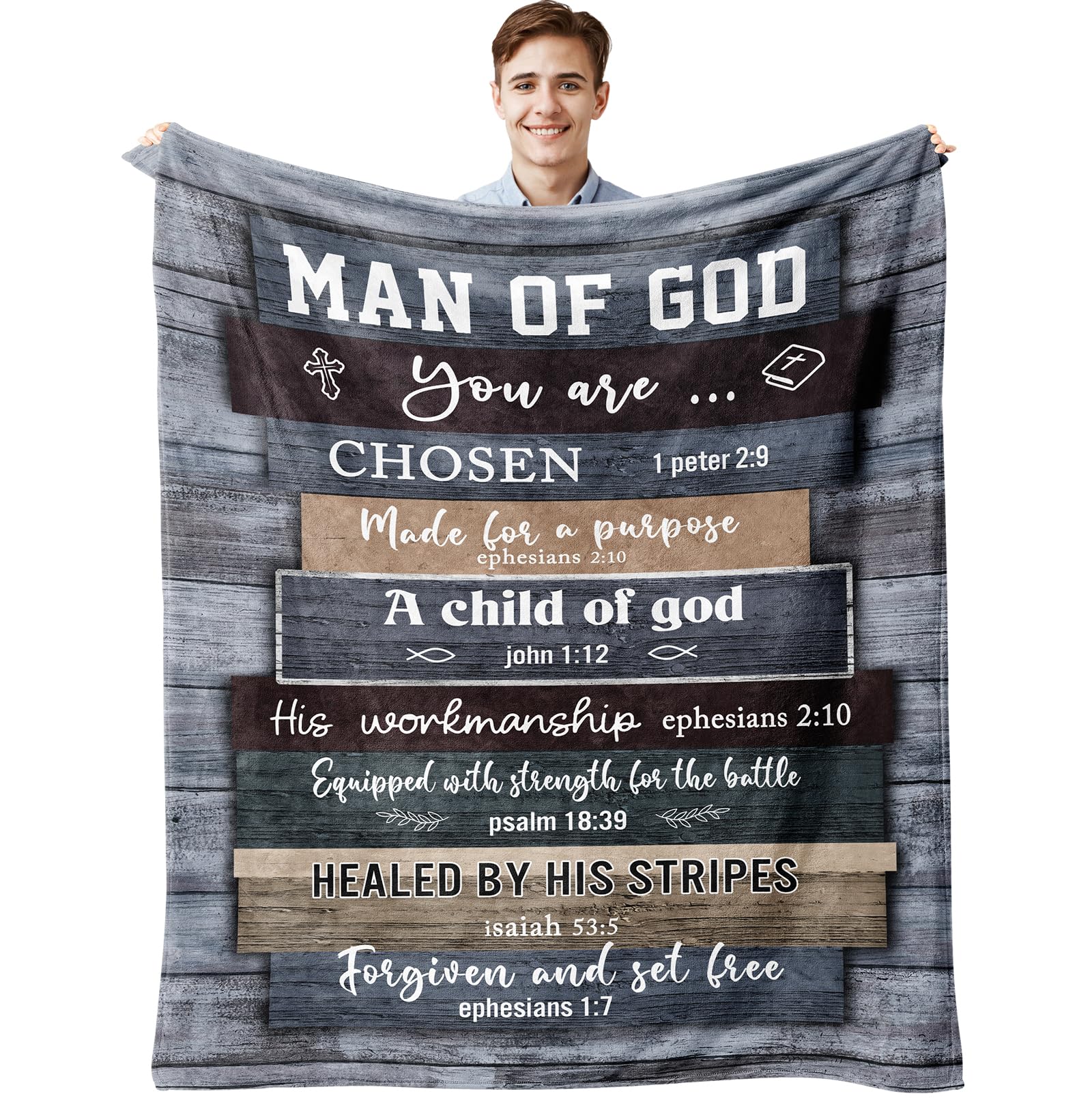 Muxuten christian gift blanket 60x50 offers warm coverage for devotion time.