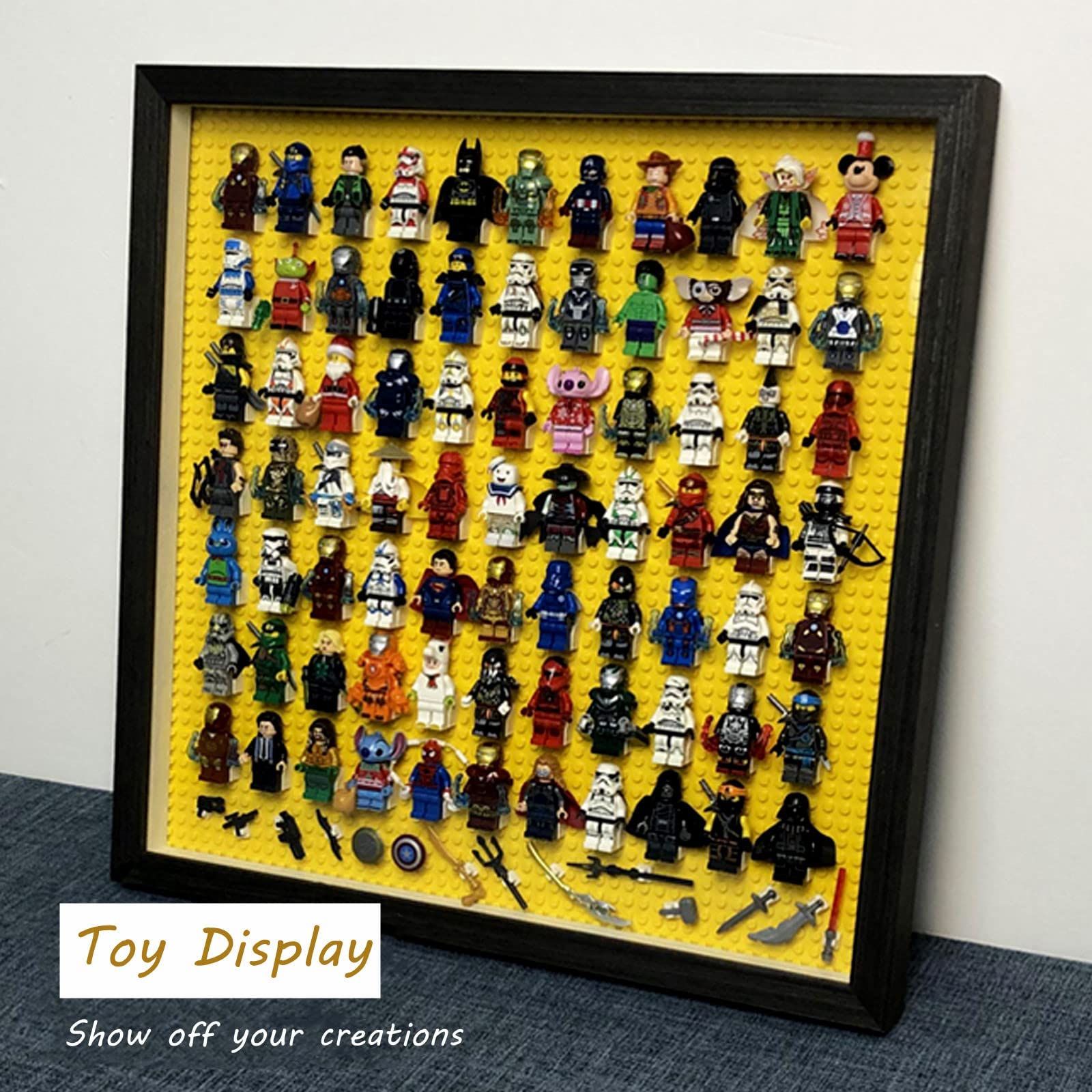 Muzilife black deep-wood shadow box blends with home decor
