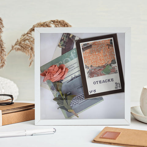 Muzilife shadow box suitable for tabletop or mantel