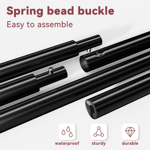 MWQ black-finish clothing rack blends with decor while organizing garments