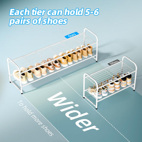 MWQ shoe rack waterproof and rustproof material for hygienic storage.