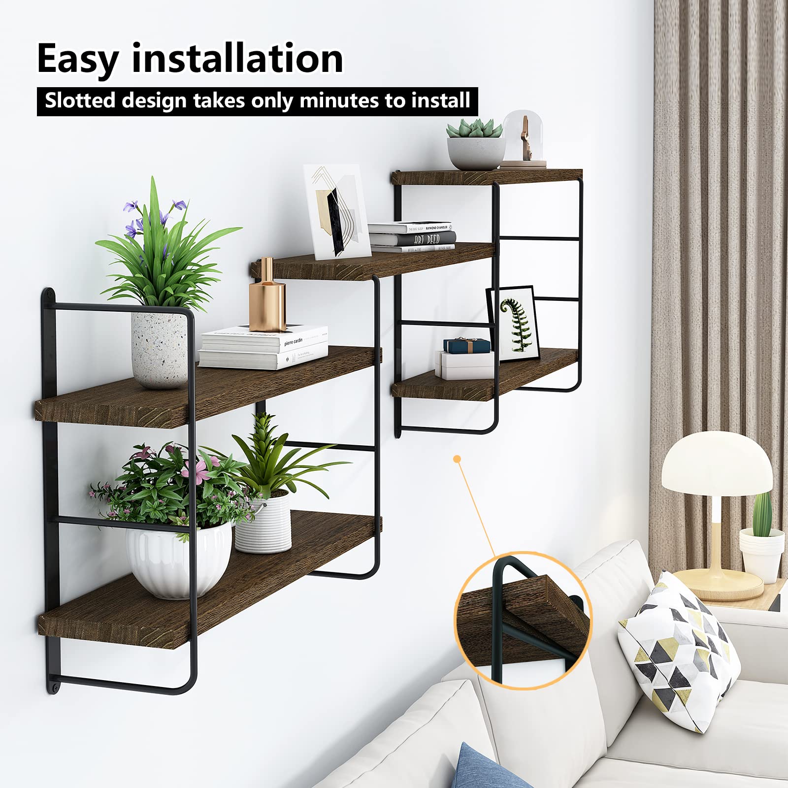 MXCSE living room setup demonstrates decorative display with plants and books