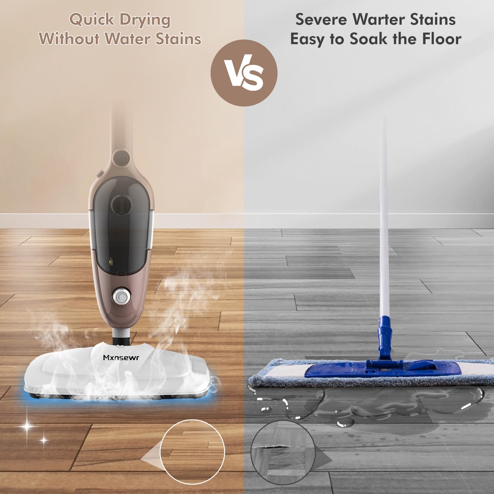 Mxnsewr adjustable-height-angle handles hard-to-reach corners efficiently.