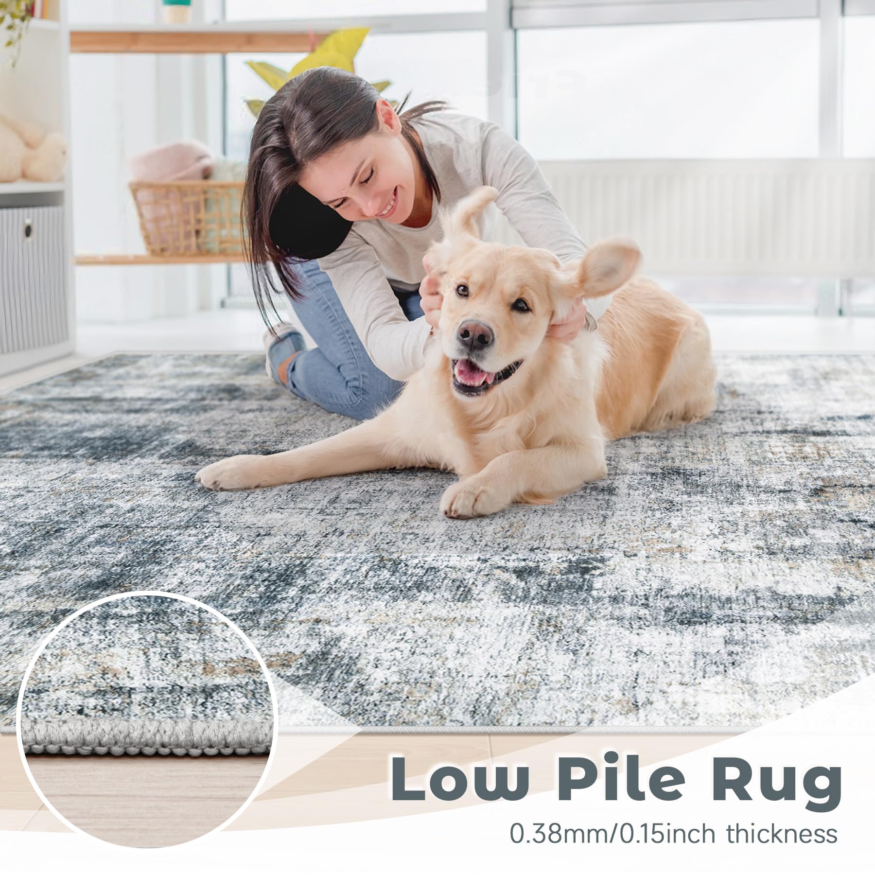 MXSANYOO 6x9 rug works well in bedrooms and nurseries.