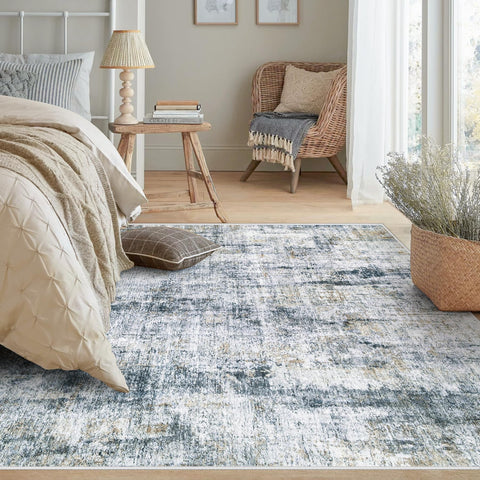 MXSANYOO 6x9 rug with stain-resistant finish for busy rooms.