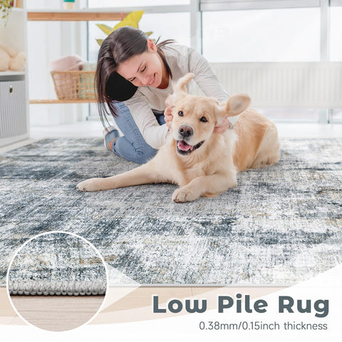 MXSANYOO rug fits under a king bed or large sofa.