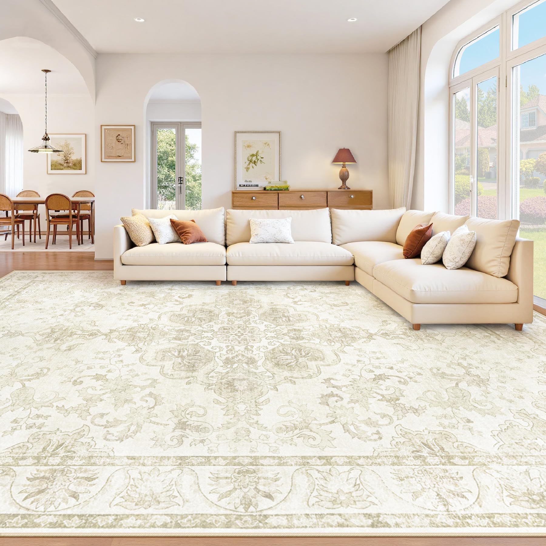 MXSANYOO 8x10 rug suited for dining room and daily family use