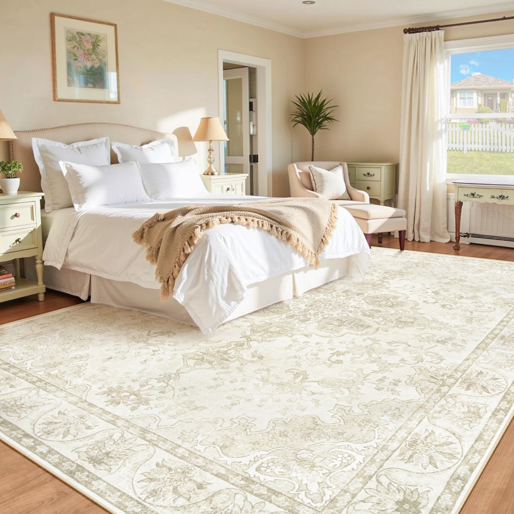 Soft texture MXSANYOO 8x10 rug enhances comfort underfoot