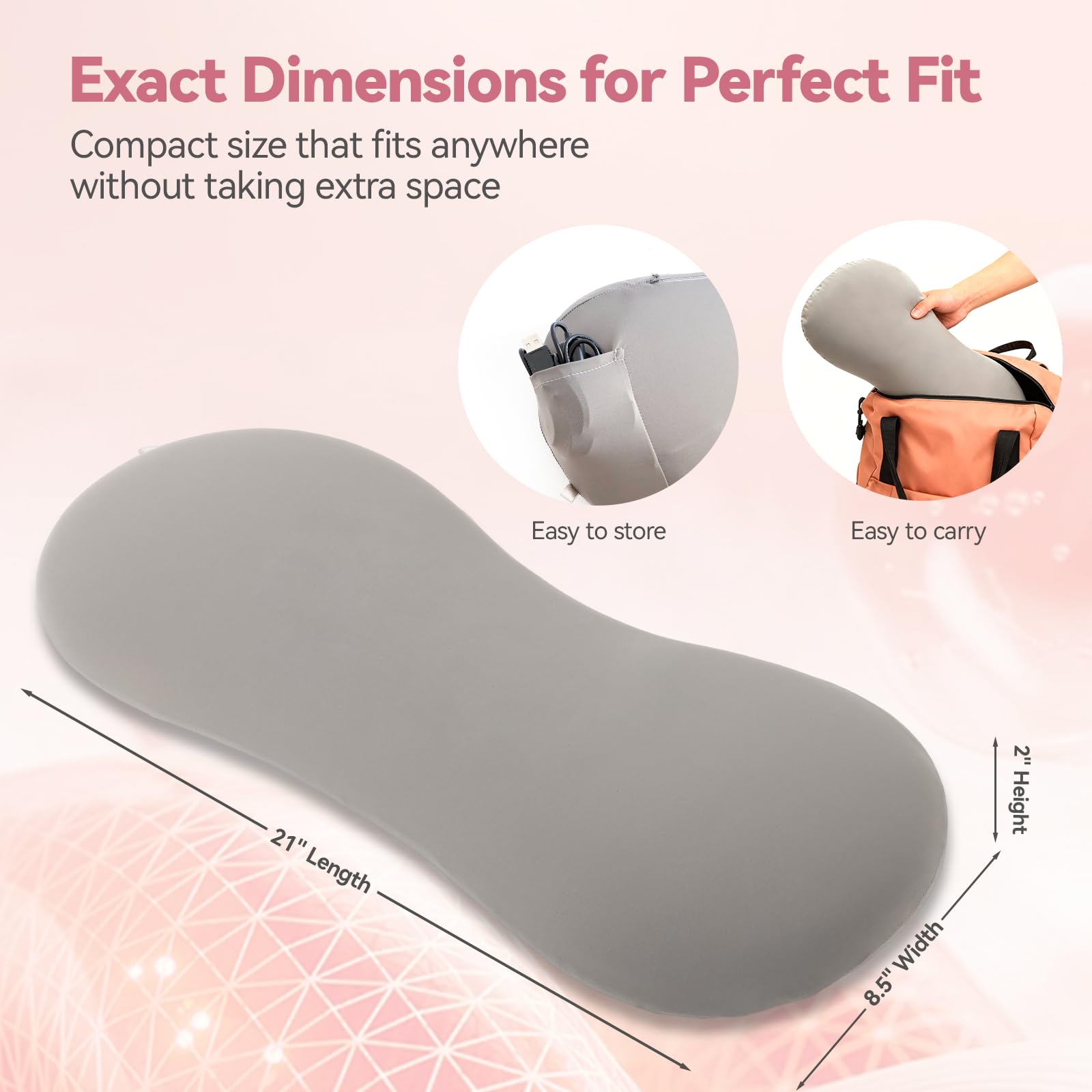 MXT Millennium washable cover keeps the pillow fresh and breathable.