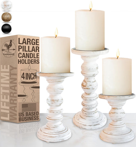 My Fancy Farmhouse small pillar candle holder for cozy corners
