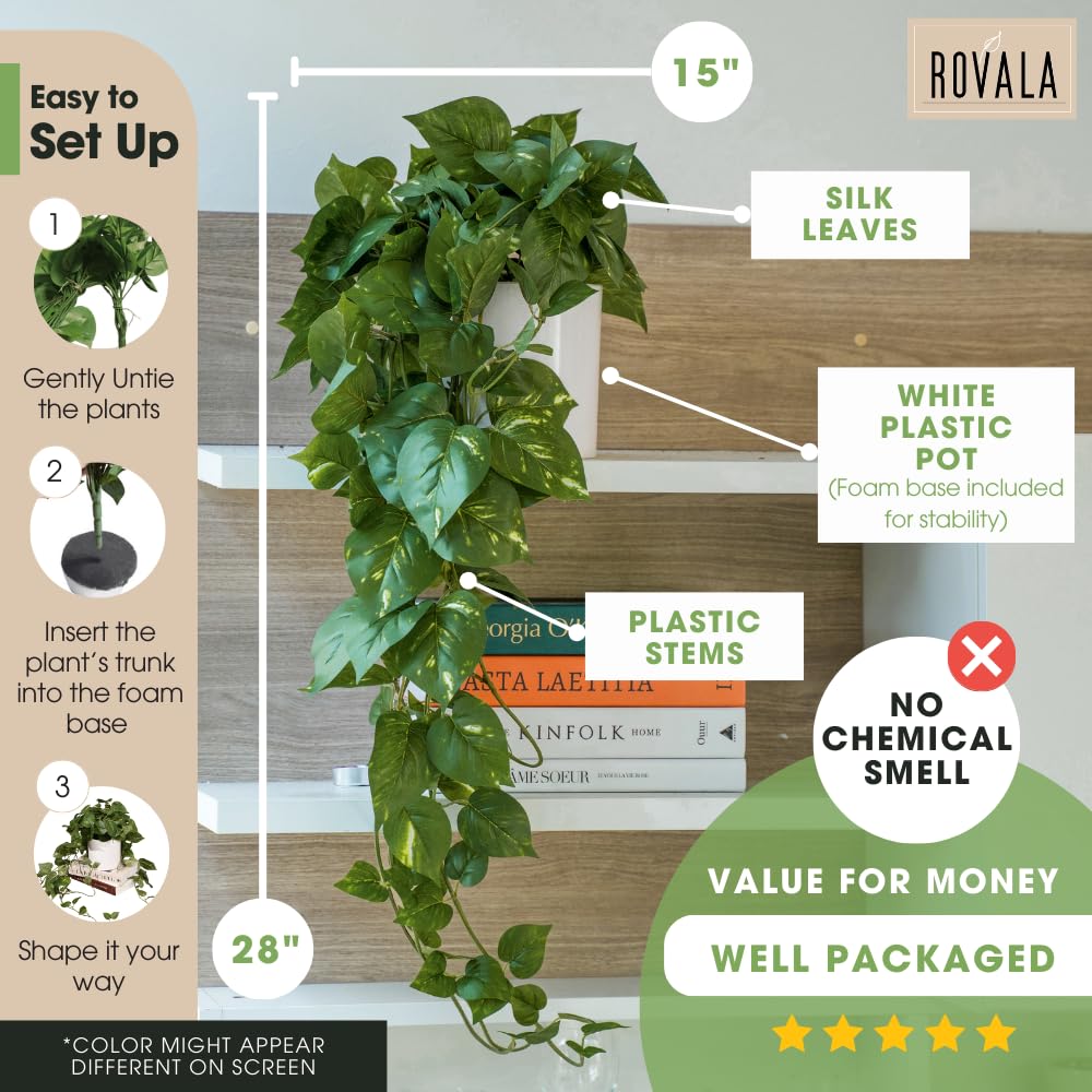 MY ROVALA shelf decor enhances bookcases with greenery
