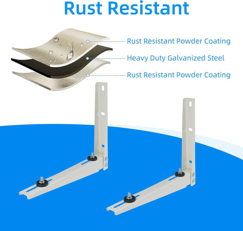 Wall-mounted MY RUSTIC bracket installation example on a residential exterior wall.