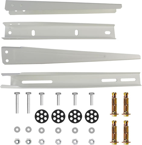 Bracket kit with hardware packed for quick, complete installation.