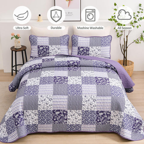 Mybedsoul Floral patchwork closeup emphasizes elegant motifs for refined decor.
