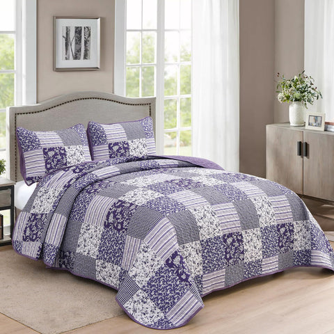 Mybedsoul floral patchwork design enhances bedroom decor with vintage charm.