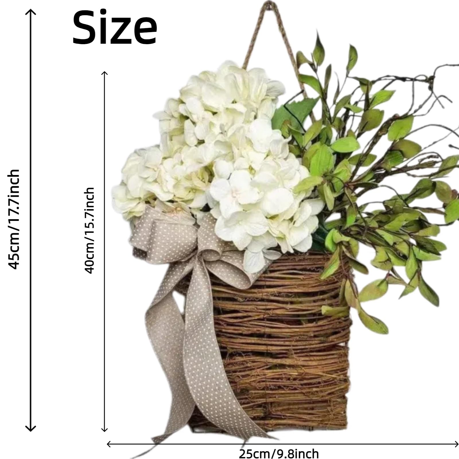 MyCoats artificial wildflowers front door wreath for seasonal charm