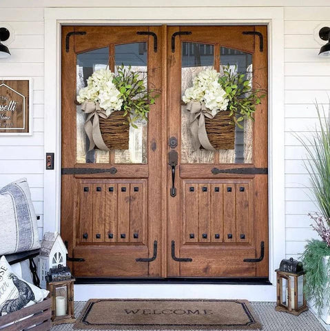 MYELJO Artificial wildflowers add long-lasting porch color and charm.