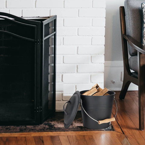MYFIREPLACEDIRECT attractive bucket design complements any hearth decor.