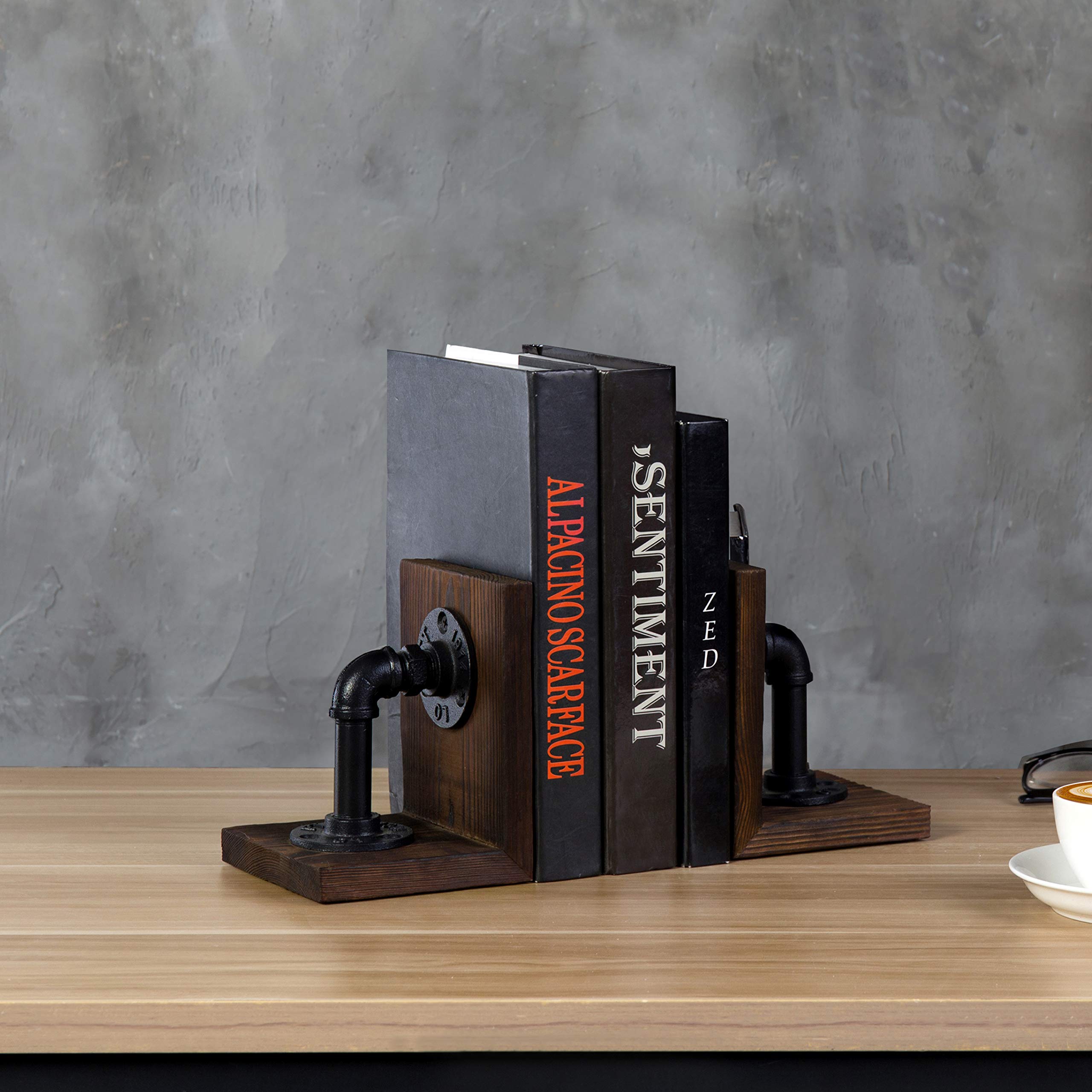 MyGift dark brown finish complements modern, farmhouse, and industrial spaces.