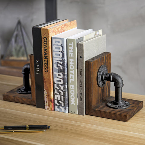 MyGift book ends dimensions 6H x 4.9W x 4.9D inches.