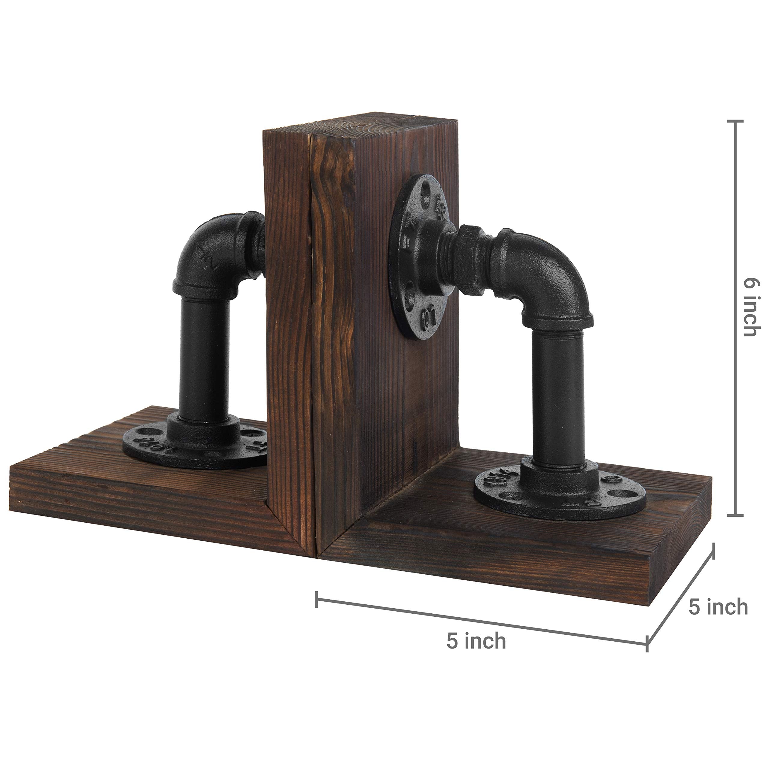 MyGift book ends feature four rubber feet to protect surfaces.