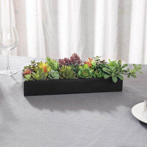 MyGift faux succulents showcase lifelike textures for realistic home or office decor.
