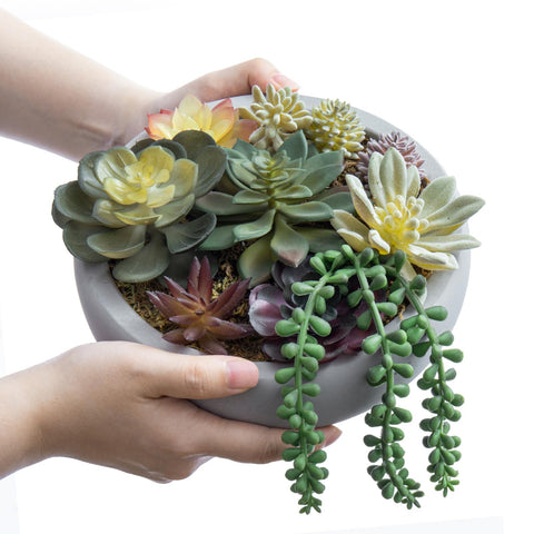MyGift decorative arrangement fits counters and desks for a refined look.