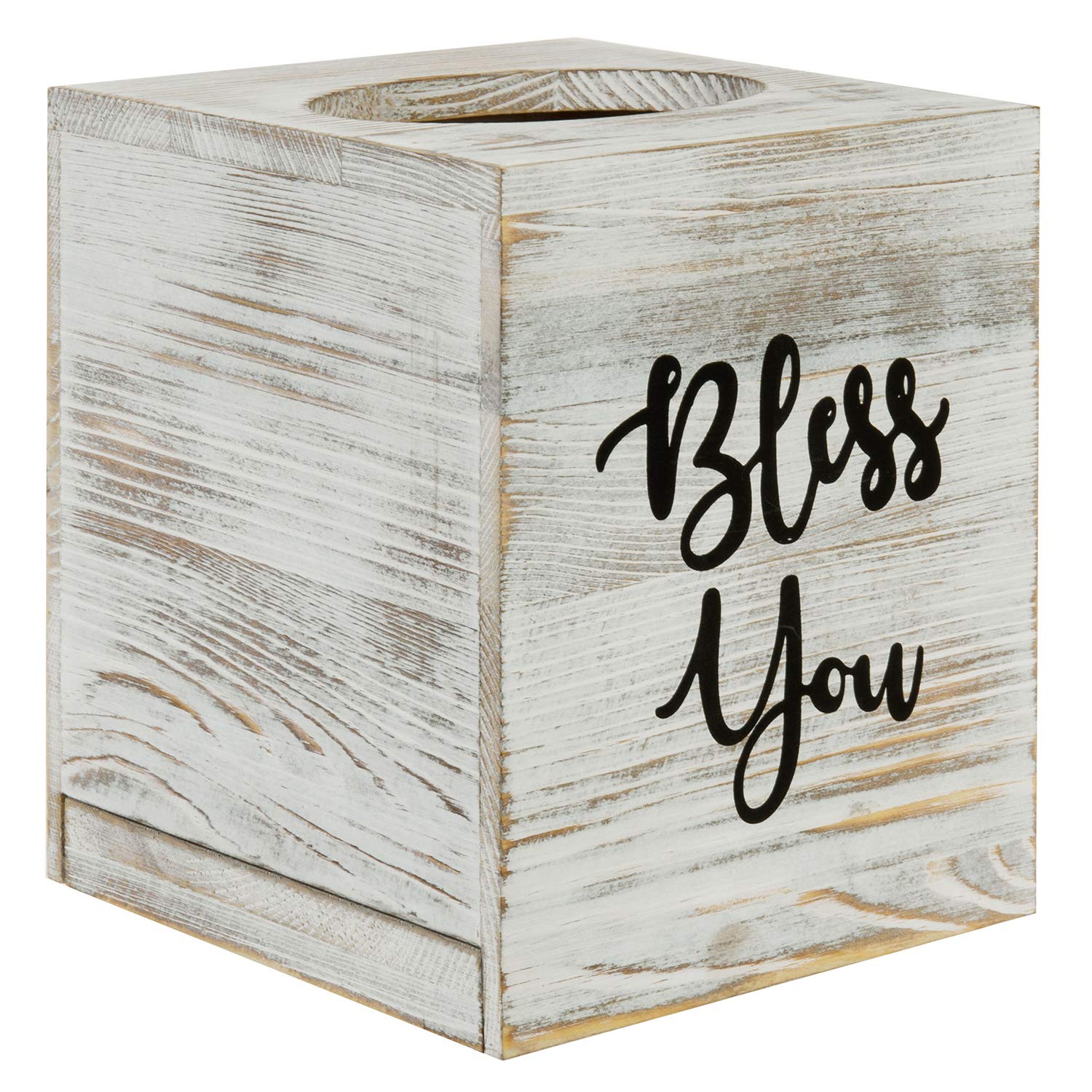 MyGift tissue box cover on a bedside table for easy access