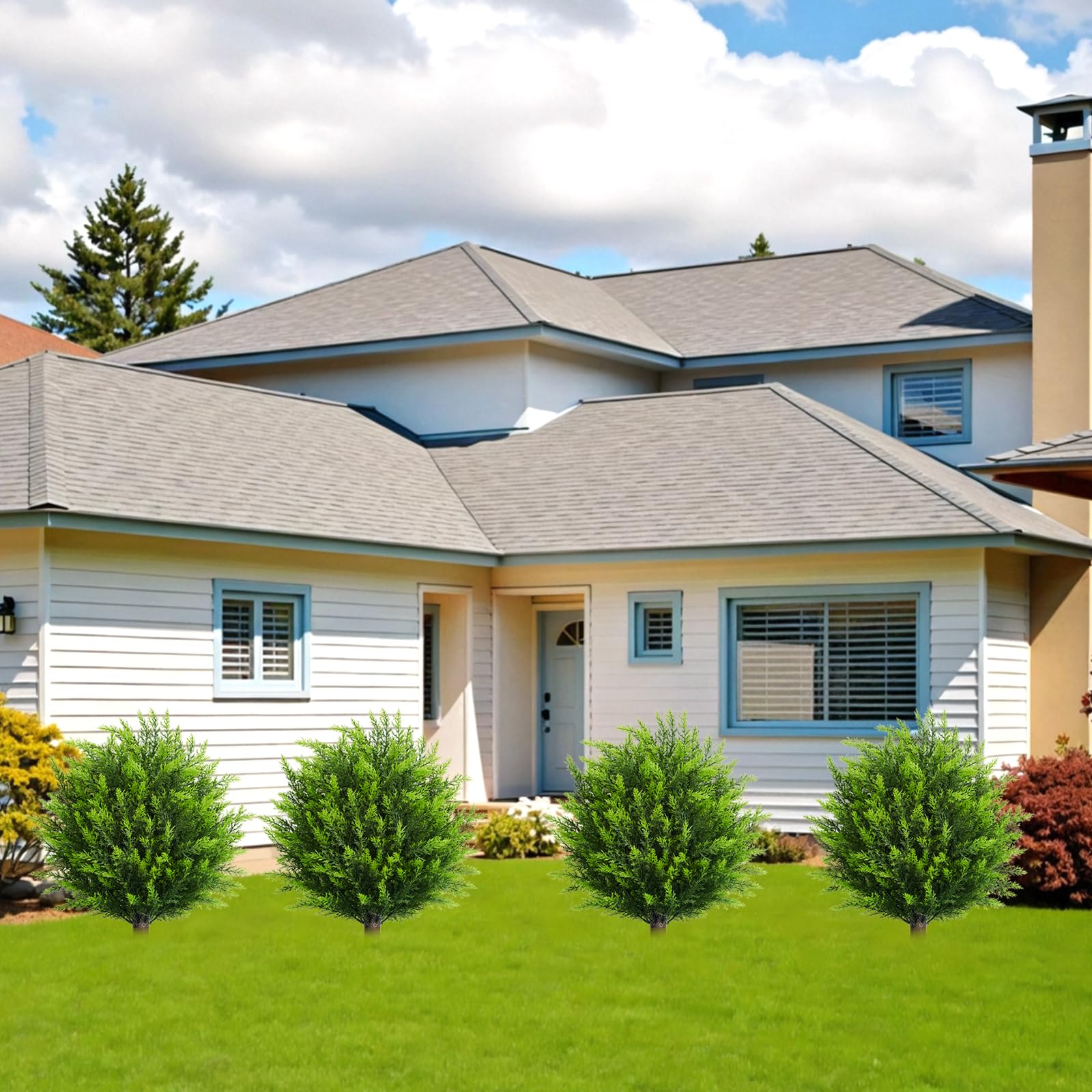MyGrove set of two topiary trees enhances indoor and outdoor versatility.