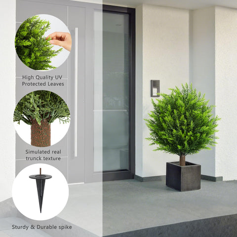 MyGrove faux cedar topiary adds year-round charm to porches and patios.