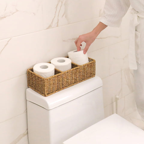 myHomeBody compact basket fits on shelves or countertops