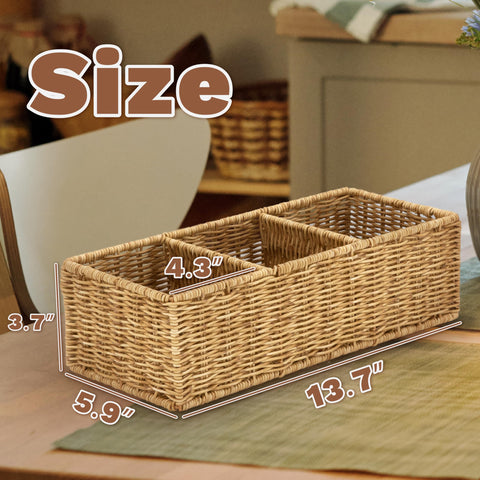 myHomeBody hand-woven basket texture adds rustic charm to any space