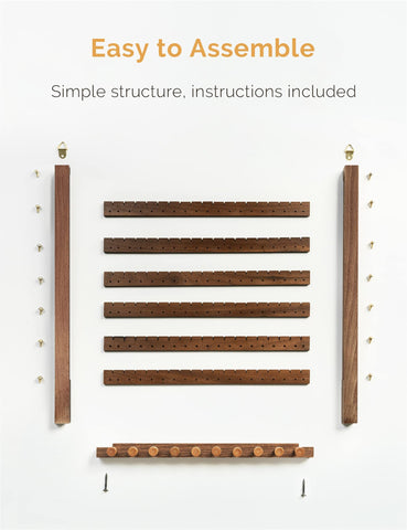 Mymazn six-slats display holds up to 99 earrings in an organized, tangle-free setup.