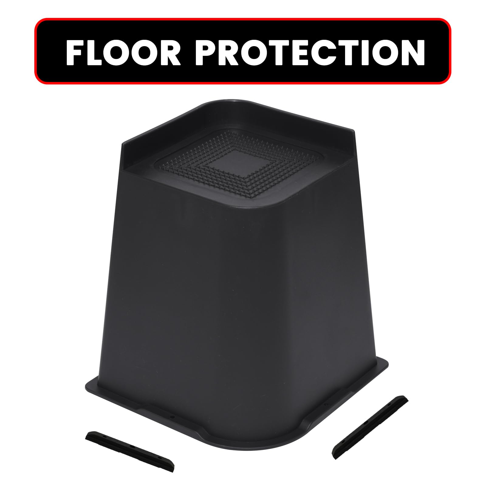 MYMULIKE bed risers 6000lb capacity handle heavy beds securely.