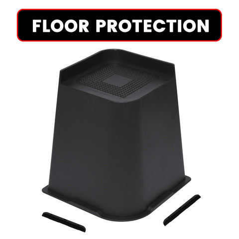 MYMULIKE bed risers 6000lb capacity handle heavy beds securely.