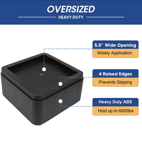 MYMULIKE dorm room bed risers maximize floor space and ease cleaning
