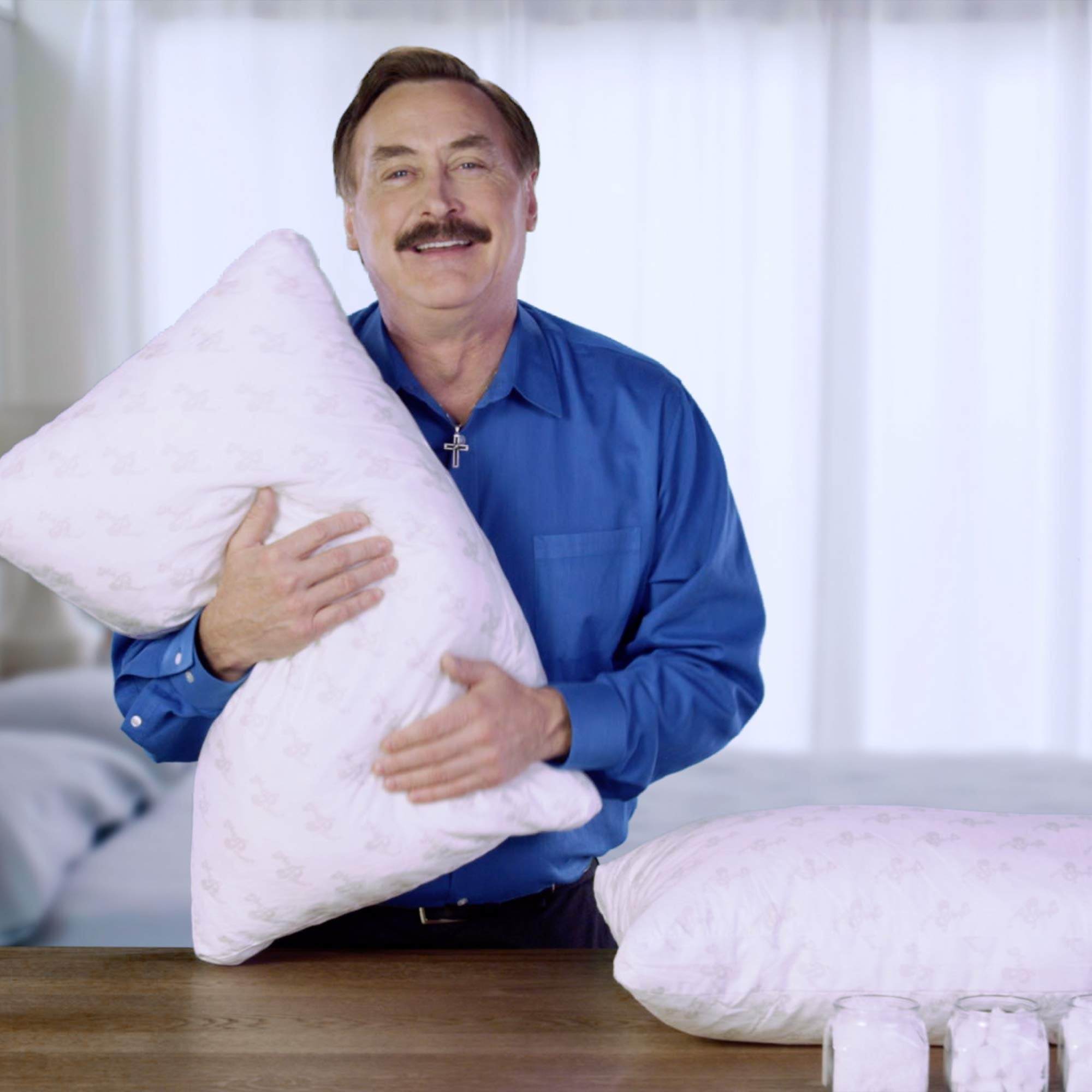 Premium cotton cover with breathable fill on the MyPillow Classic Pillow.