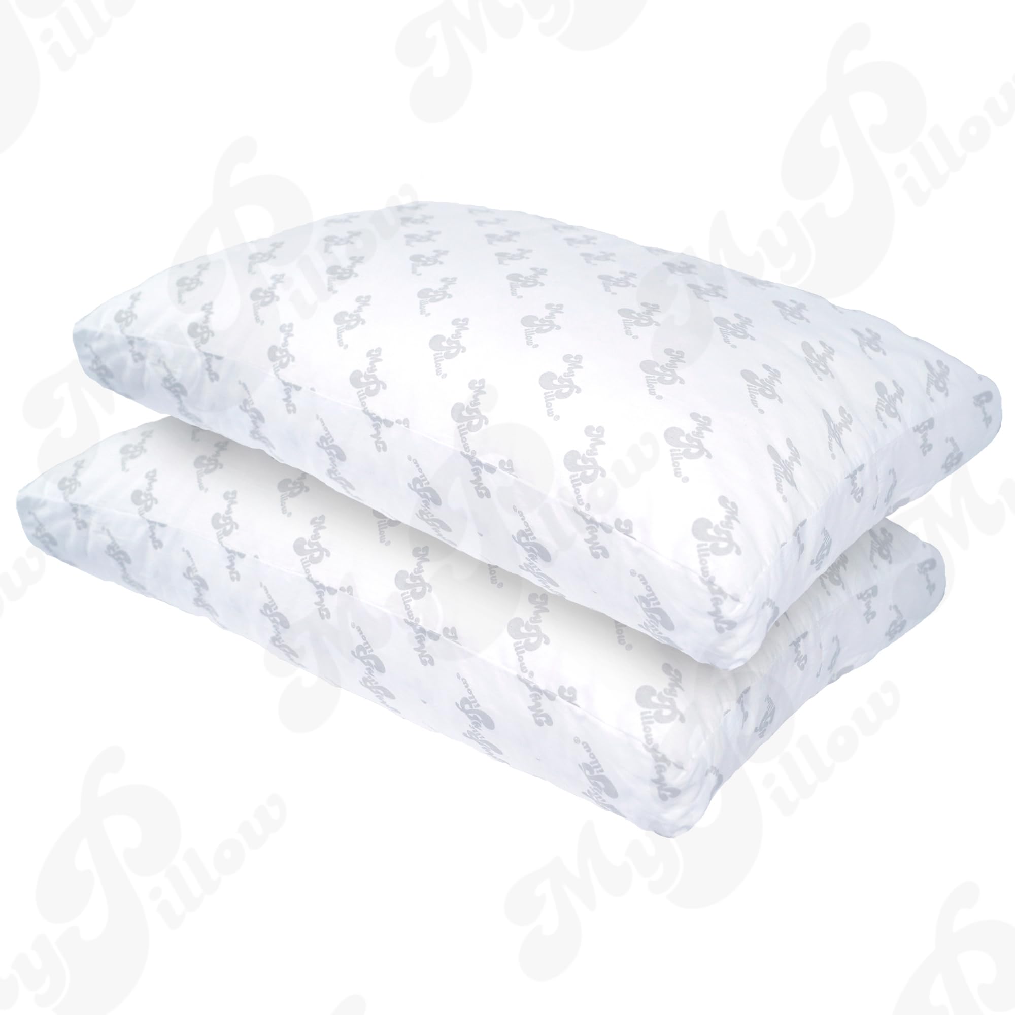 MyPillow Classic Queen set of 2, side view highlighting balanced comfort for all sleep positions