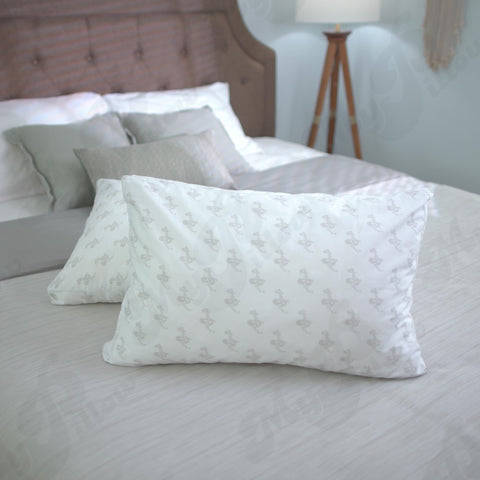 MyPillow Classic standard pillow dimensions display 18.5 by 26 inches for standard fit.